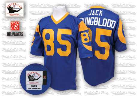 Mitchell and Ness Los Angeles Rams #85 Jack Youngblood Authentic 1979 Blue Throwback NFL Jersey