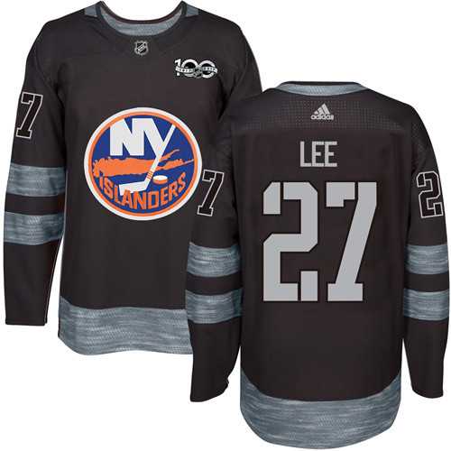 New York Islanders #27 Anders Lee Black 1917-2017 100th Anniversary Stitched NHL Jersey