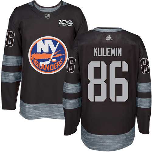 New York Islanders #86 Nikolay Kulemin Black 1917-2017 100th Anniversary Stitched NHL Jersey