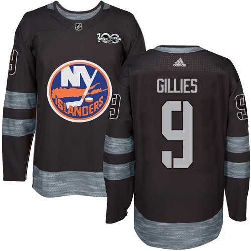 New York Islanders #9 Clark Gillies Black 1917-2017 100th Anniversary Stitched NHL Jersey