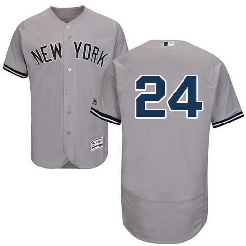 New York Yankees #24 Gary Sanchez Grey Flexbase Authentic Collection Stitched Baseball Jersey