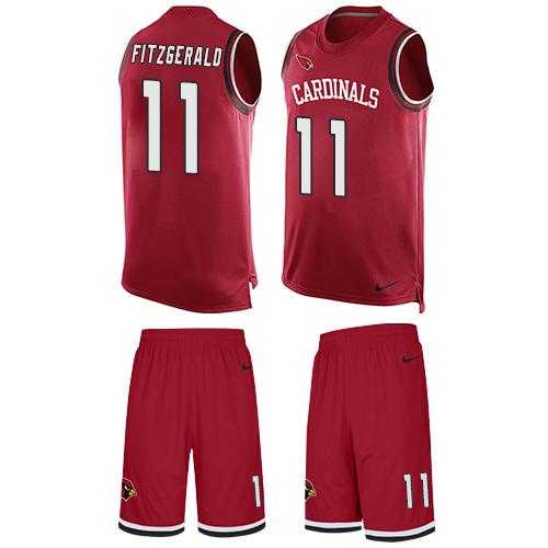 Nike Arizona Cardinals #11 Larry Fitzgerald Red Team Color Men's Stitched NFL Limited Tank Top Suit Jersey