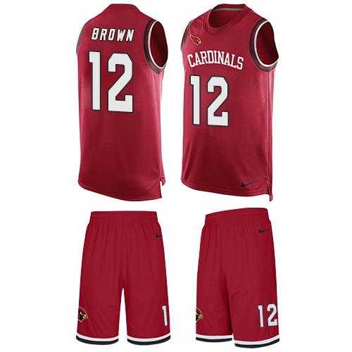 Nike Arizona Cardinals #12 John Brown Red Team Color Men's Stitched NFL Limited Tank Top Suit Jersey
