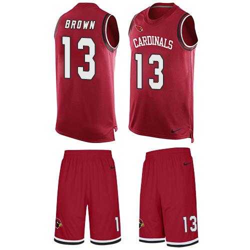 Nike Arizona Cardinals #13 Jaron Brown Red Team Color Men's Stitched NFL Limited Tank Top Suit Jersey