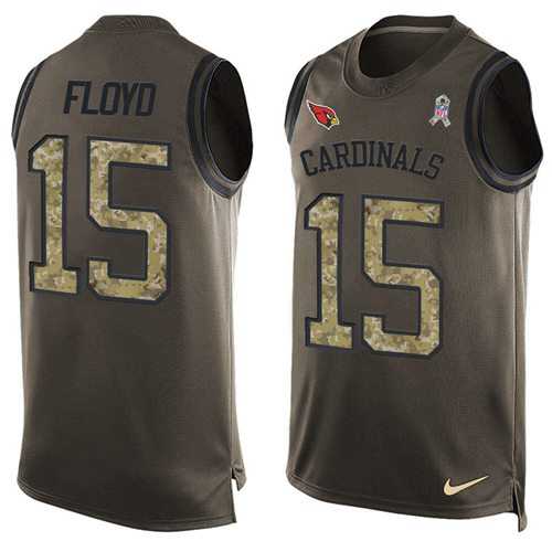 Nike Arizona Cardinals #15 Michael Floyd Green Men's Stitched NFL Limited Salute To Service Tank Top Jersey