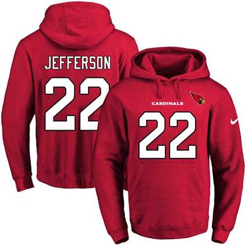 Nike Arizona Cardinals #22 Tony Jefferson Red Name & Number Pullover NFL Hoodie