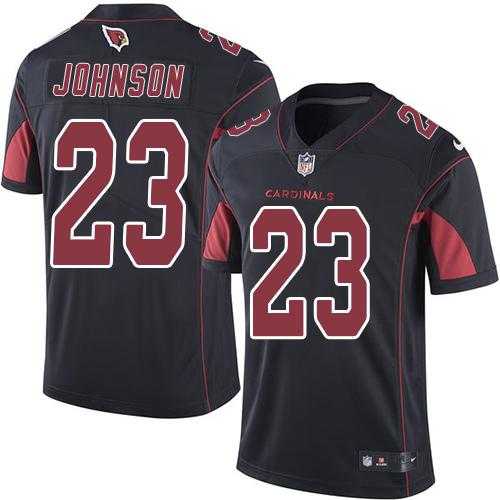 Nike Arizona Cardinals #23 Chris Johnson Black Men's Stitched NFL Limited Rush Jersey
