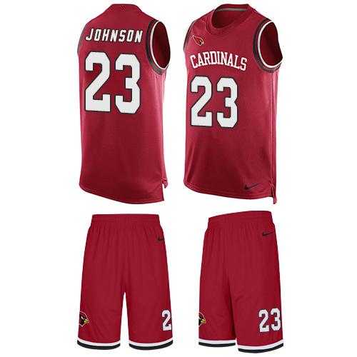 Nike Arizona Cardinals #23 Chris Johnson Red Team Color Men's Stitched NFL Limited Tank Top Suit Jersey