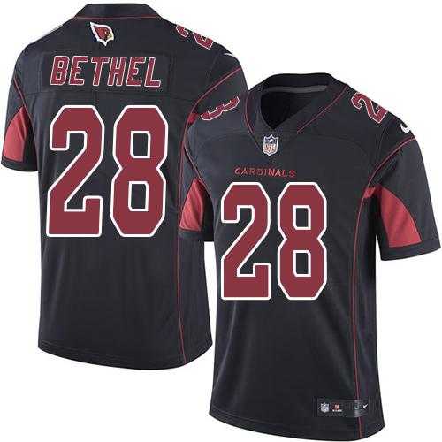 Nike Arizona Cardinals #28 Justin Bethel Black Men's Stitched NFL Limited Rush Jersey