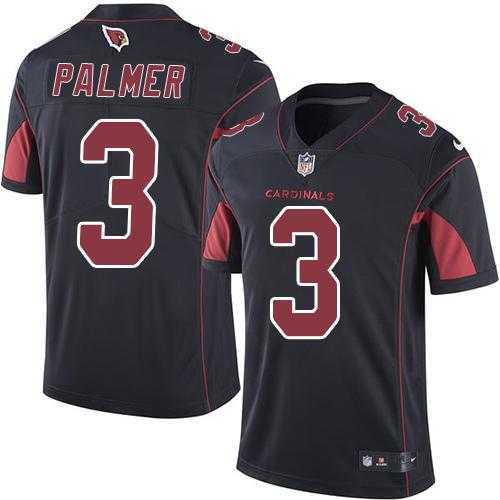 Nike Arizona Cardinals #3 Carson Palmer Black Men's Stitched NFL Limited Rush Jersey