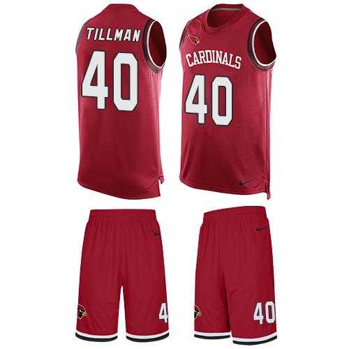 Nike Arizona Cardinals #40 Pat Tillman Red Team Color Men's Stitched NFL Limited Tank Top Suit Jersey