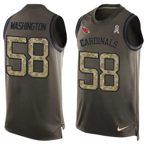 Nike Arizona Cardinals #58 Daryl Washington Green Men's Stitched NFL Limited Salute To Service Tank Top Jersey