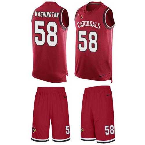 Nike Arizona Cardinals #58 Daryl Washington Red Team Color Men's Stitched NFL Limited Tank Top Suit Jersey