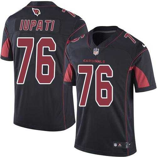Nike Arizona Cardinals #76 Mike Iupati Black Men's Stitched NFL Limited Rush Jersey