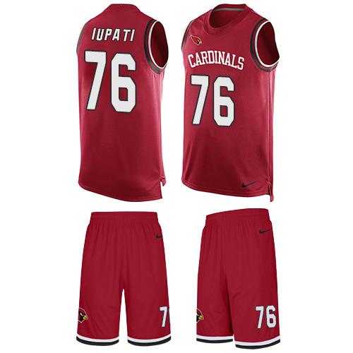 Nike Arizona Cardinals #76 Mike Iupati Red Team Color Men's Stitched NFL Limited Tank Top Suit Jersey