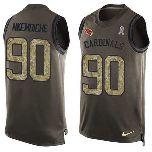 Nike Arizona Cardinals #90 Robert Nkemdiche Green Men's Stitched NFL Limited Salute To Service Tank Top Jersey