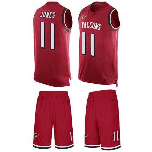 Nike Atlanta Falcons #11 Julio Jones Red Team Color Men's Stitched NFL Limited Tank Top Suit Jersey