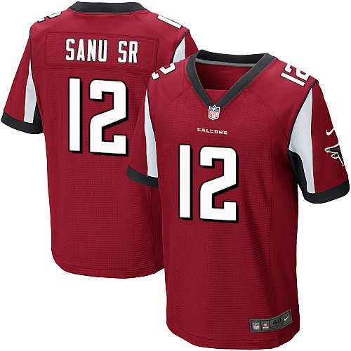 Nike Atlanta Falcons #12 Mohamed Sanu Sr Red Team Color Men's Stitched NFL Elite Jersey