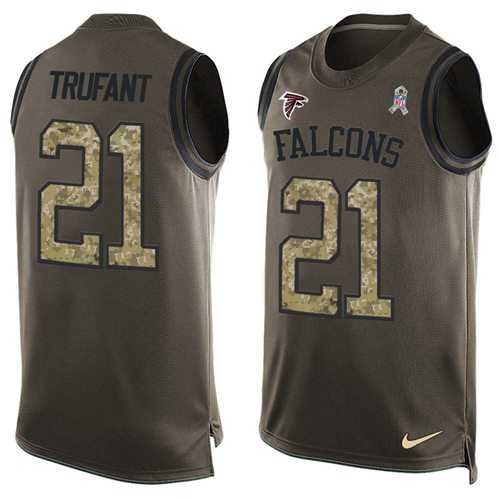Nike Atlanta Falcons #21 Desmond Trufant Green Men's Stitched NFL Limited Salute To Service Tank Top Jersey