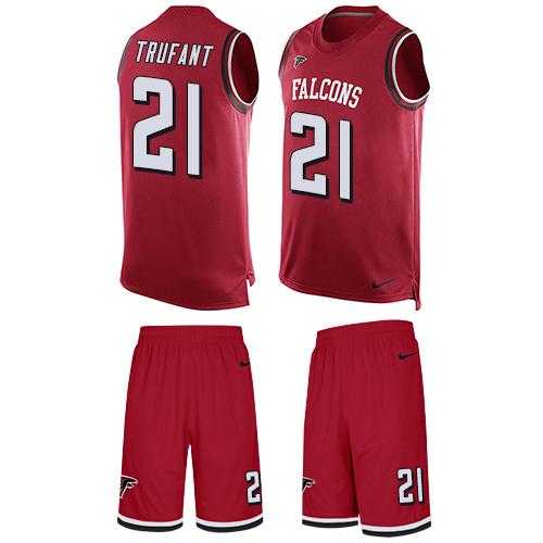 Nike Atlanta Falcons #21 Desmond Trufant Red Team Color Men's Stitched NFL Limited Tank Top Suit Jersey