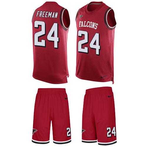 Nike Atlanta Falcons #24 Devonta Freeman Red Team Color Men's Stitched NFL Limited Tank Top Suit Jersey