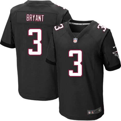 Nike Atlanta Falcons #3 Matt Bryant Black Alternate Men's Stitched NFL Elite Jersey
