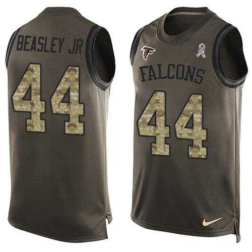Nike Atlanta Falcons #44 Vic Beasley Jr Green Men's Stitched NFL Limited Salute To Service Tank Top Jersey