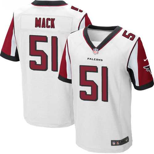 Nike Atlanta Falcons #51 Alex Mack White Men's Stitched NFL Elite Jersey