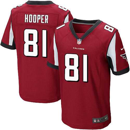 Nike Atlanta Falcons #81 Austin Hooper Red Team Color Men's Stitched NFL Elite Jersey