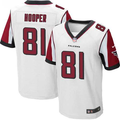 Nike Atlanta Falcons #81 Austin Hooper White Men's Stitched NFL Elite Jersey