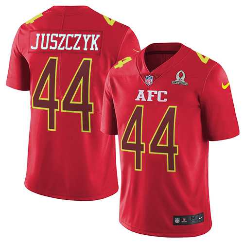 Nike Baltimore Ravens #44 Kyle Juszczyk Red Men's Stitched NFL Limited AFC 2017 Pro Bowl Jersey