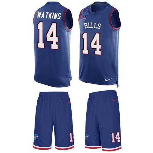 Nike Buffalo Bills #14 Sammy Watkins Royal Blue Team Color Men's Stitched NFL Limited Tank Top Suit Jersey