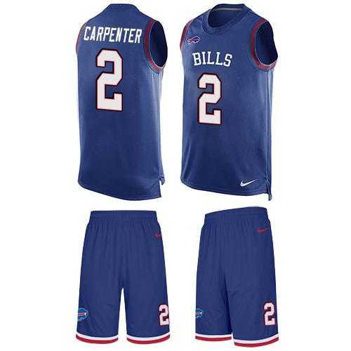 Nike Buffalo Bills #2 Dan Carpenter Royal Blue Team Color Men's Stitched NFL Limited Tank Top Suit Jersey