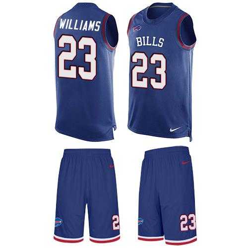 Nike Buffalo Bills #23 Aaron Williams Royal Blue Team Color Men's Stitched NFL Limited Tank Top Suit Jersey