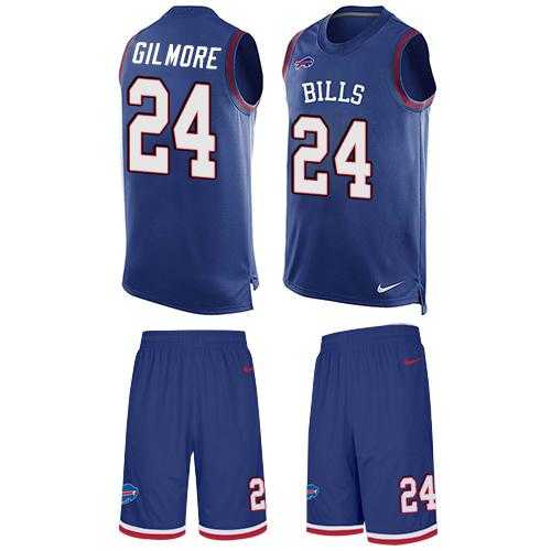 Nike Buffalo Bills #24 Stephon Gilmore Royal Blue Team Color Men's Stitched NFL Limited Tank Top Suit Jersey