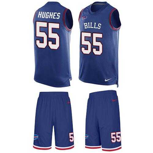 Nike Buffalo Bills #55 Jerry Hughes Royal Blue Team Color Men's Stitched NFL Limited Tank Top Suit Jersey