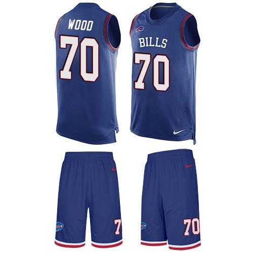 Nike Buffalo Bills #70 Eric Wood Royal Blue Team Color Men's Stitched NFL Limited Tank Top Suit Jersey