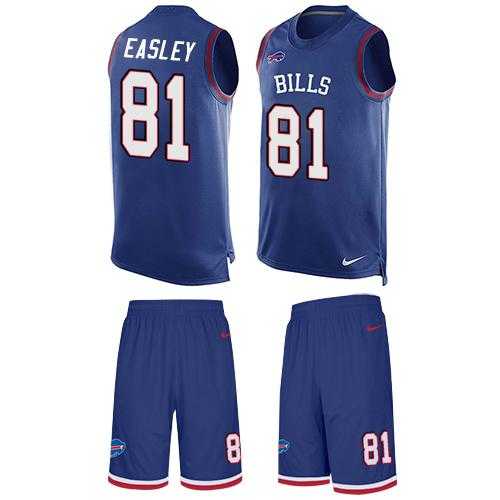 Nike Buffalo Bills #81 Marcus Easley Royal Blue Team Color Men's Stitched NFL Limited Tank Top Suit Jersey