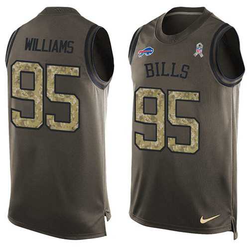 Nike Buffalo Bills #95 Kyle Williams Green Men's Stitched NFL Limited Salute To Service Tank Top Jersey