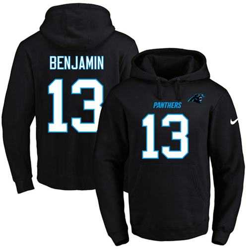 Nike Carolina Panthers #13 Kelvin Benjamin Black Name & Number Pullover NFL Hoodie