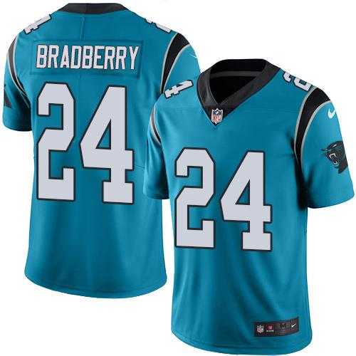 Nike Carolina Panthers #24 James Bradberry Blue Men's Stitched NFL Limited Rush Jersey