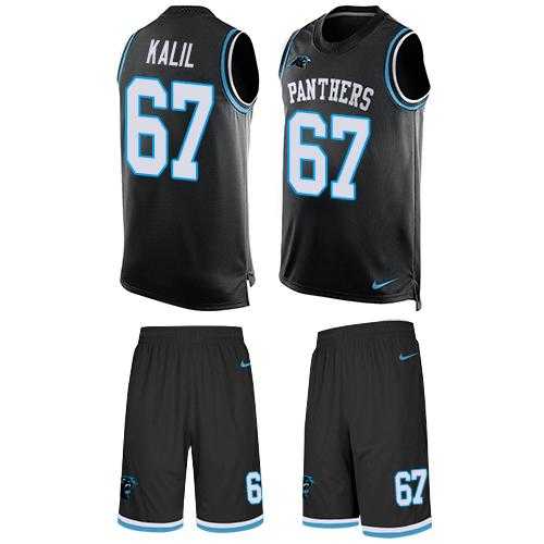 Nike Carolina Panthers #67 Ryan Kalil Black Team Color Men's Stitched NFL Limited Tank Top Suit Jersey