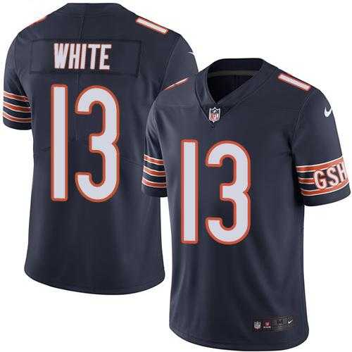 Nike Chicago Bears #13 Kevin White Navy Blue Men's Stitched NFL Limited Rush Jersey