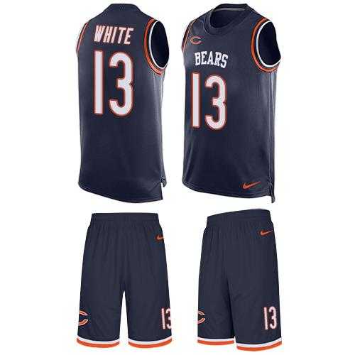 Nike Chicago Bears #13 Kevin White Navy Blue Team Color Men's Stitched NFL Limited Tank Top Suit Jersey