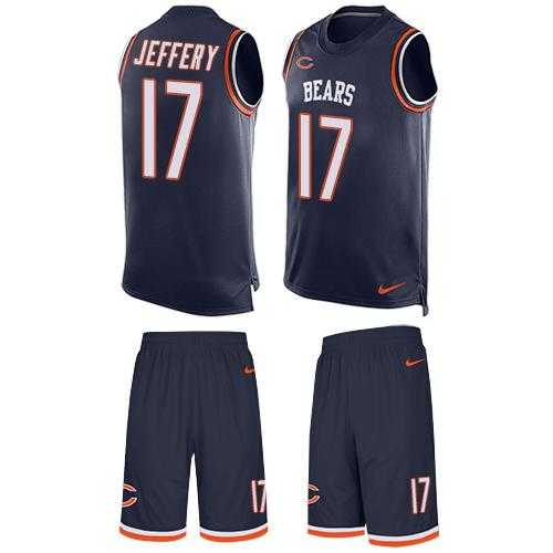 Nike Chicago Bears #17 Alshon Jeffery Navy Blue Team Color Men's Stitched NFL Limited Tank Top Suit Jersey