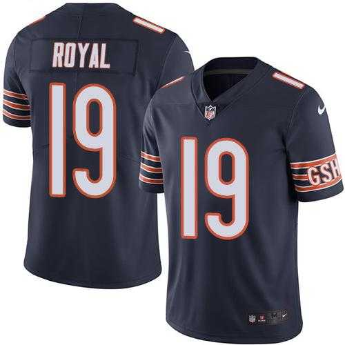Nike Chicago Bears #19 Eddie Royal Navy Blue Men's Stitched NFL Limited Rush Jersey