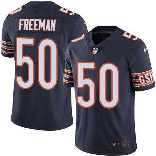 Nike Chicago Bears #50 Jerrell Freeman Navy Blue Men's Stitched NFL Limited Rush Jersey