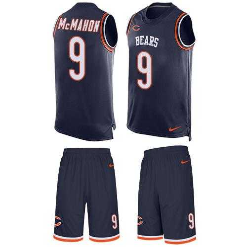 Nike Chicago Bears #9 Jim McMahon Navy Blue Team Color Men's Stitched NFL Limited Tank Top Suit Jersey