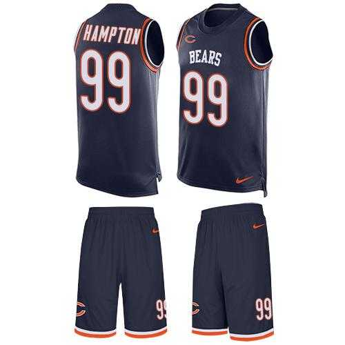Nike Chicago Bears #99 Dan Hampton Navy Blue Team Color Men's Stitched NFL Limited Tank Top Suit Jersey