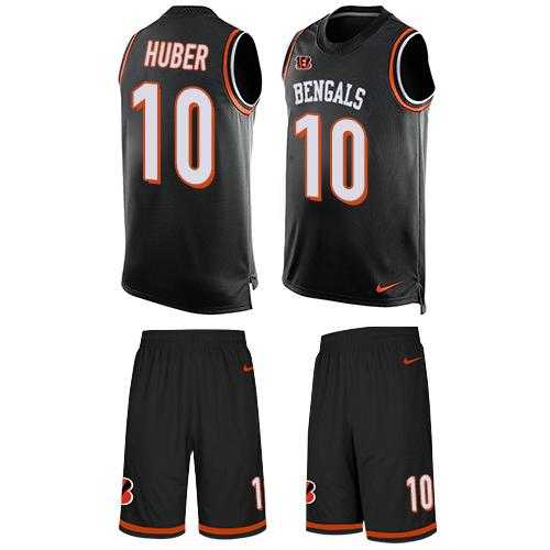 Nike Cincinnati Bengals #10 Kevin Huber Black Team Color Men's Stitched NFL Limited Tank Top Suit Jersey